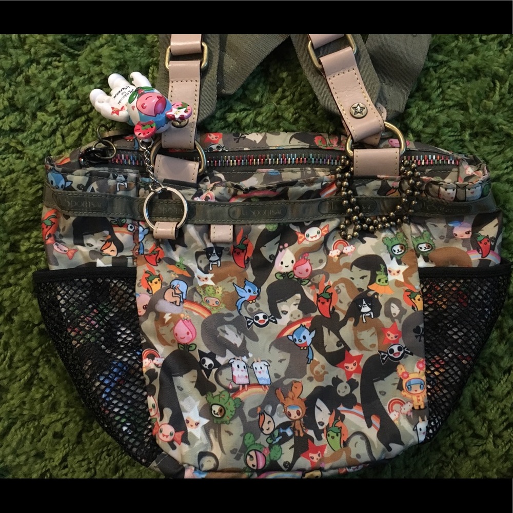Tokidoki Lesportsac Olive Camo Mamma Tote Bag